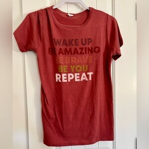 Red Graphic Short Sleeve Tee